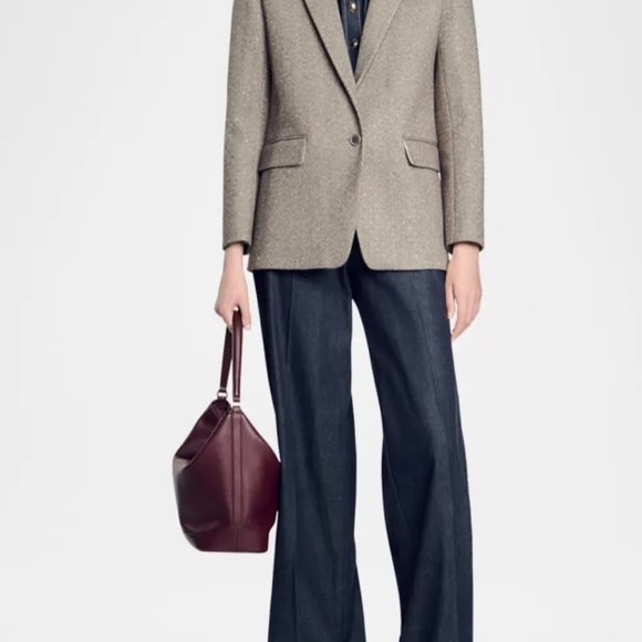 Sandro Womens Aurora Single-Breasted Blazer - Size 38 / Size 6 - Picture 3 of 10